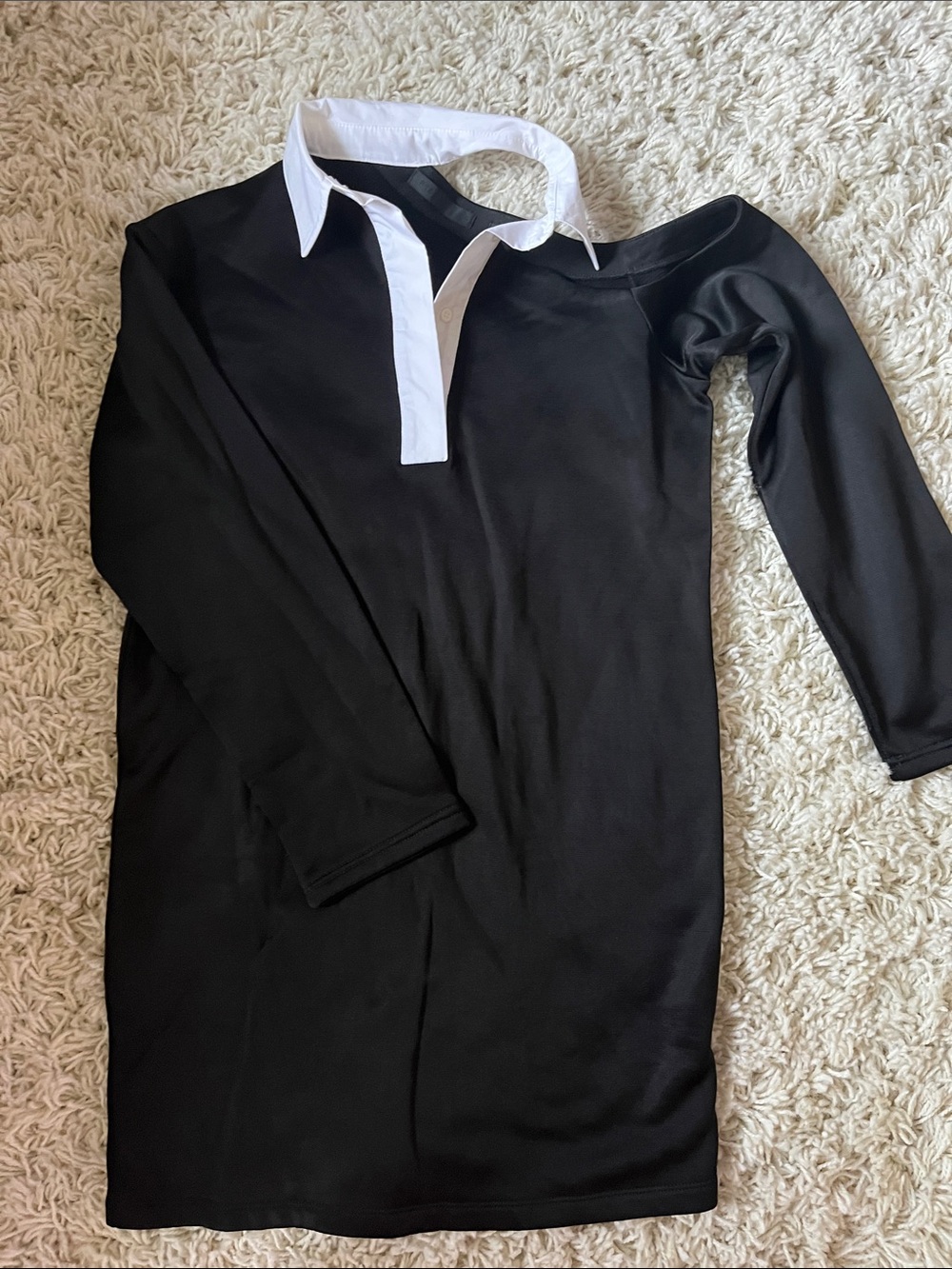 RTA Calandra Mini Dress Black & White
